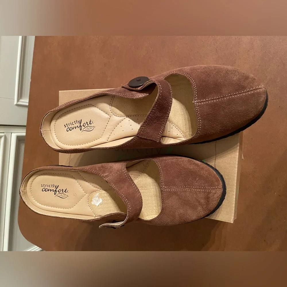 Strictly Comfort Mariah mule size 10- deep tan- never worn NWT 🎉Host Pick!🎉 - Picture 2 of 5